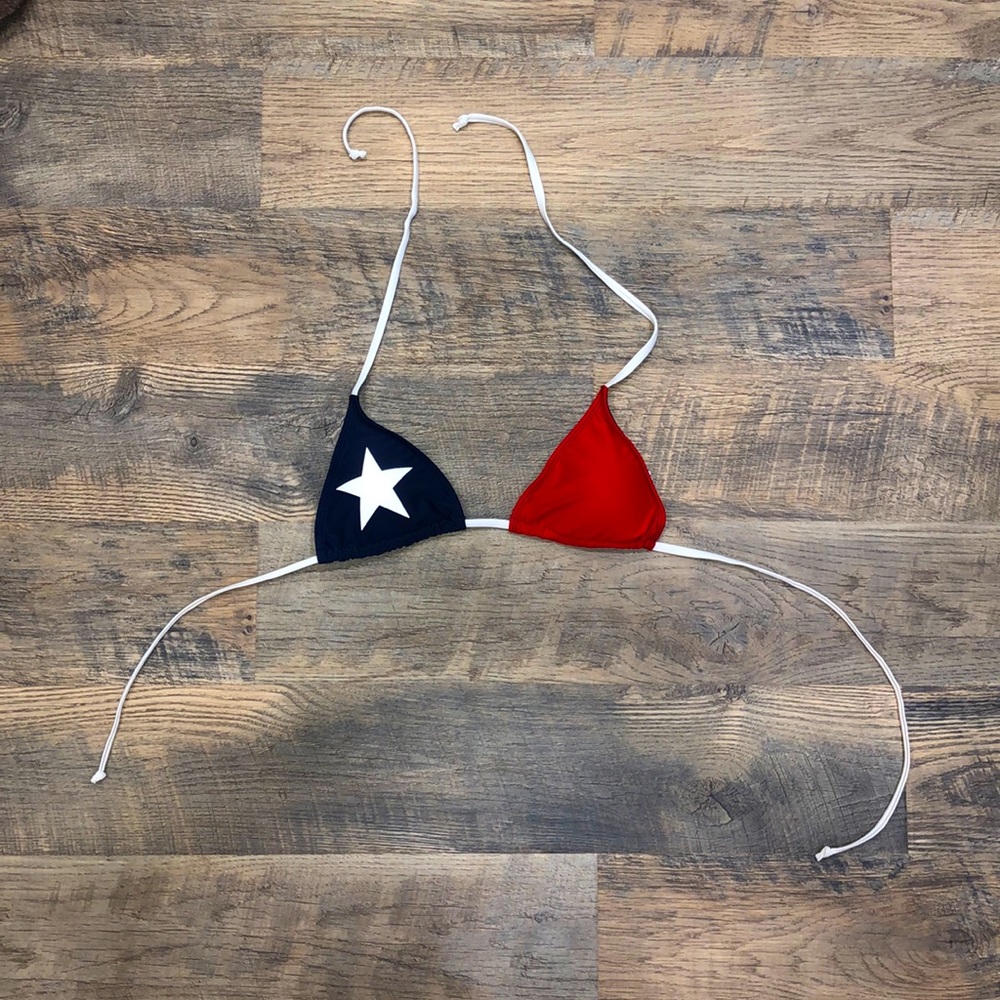 Creative Apparel Concepts Size Medium Lone Star Bikini Top